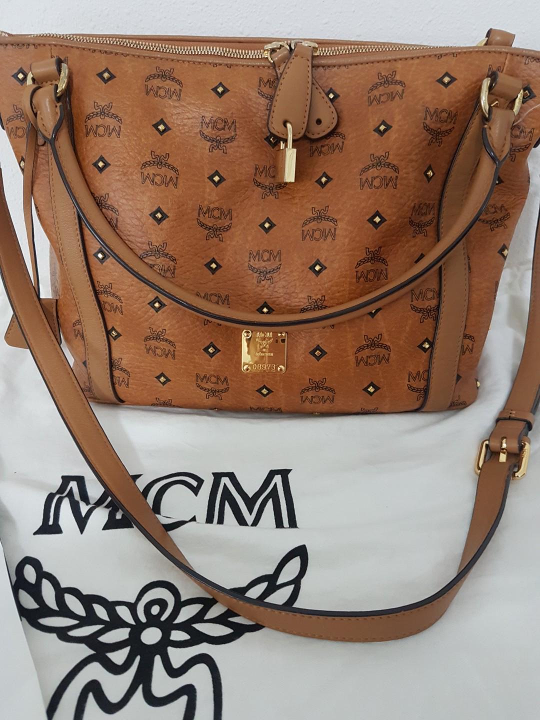 MCM Sling Bag, Luxury, Bags & Wallets on Carousell