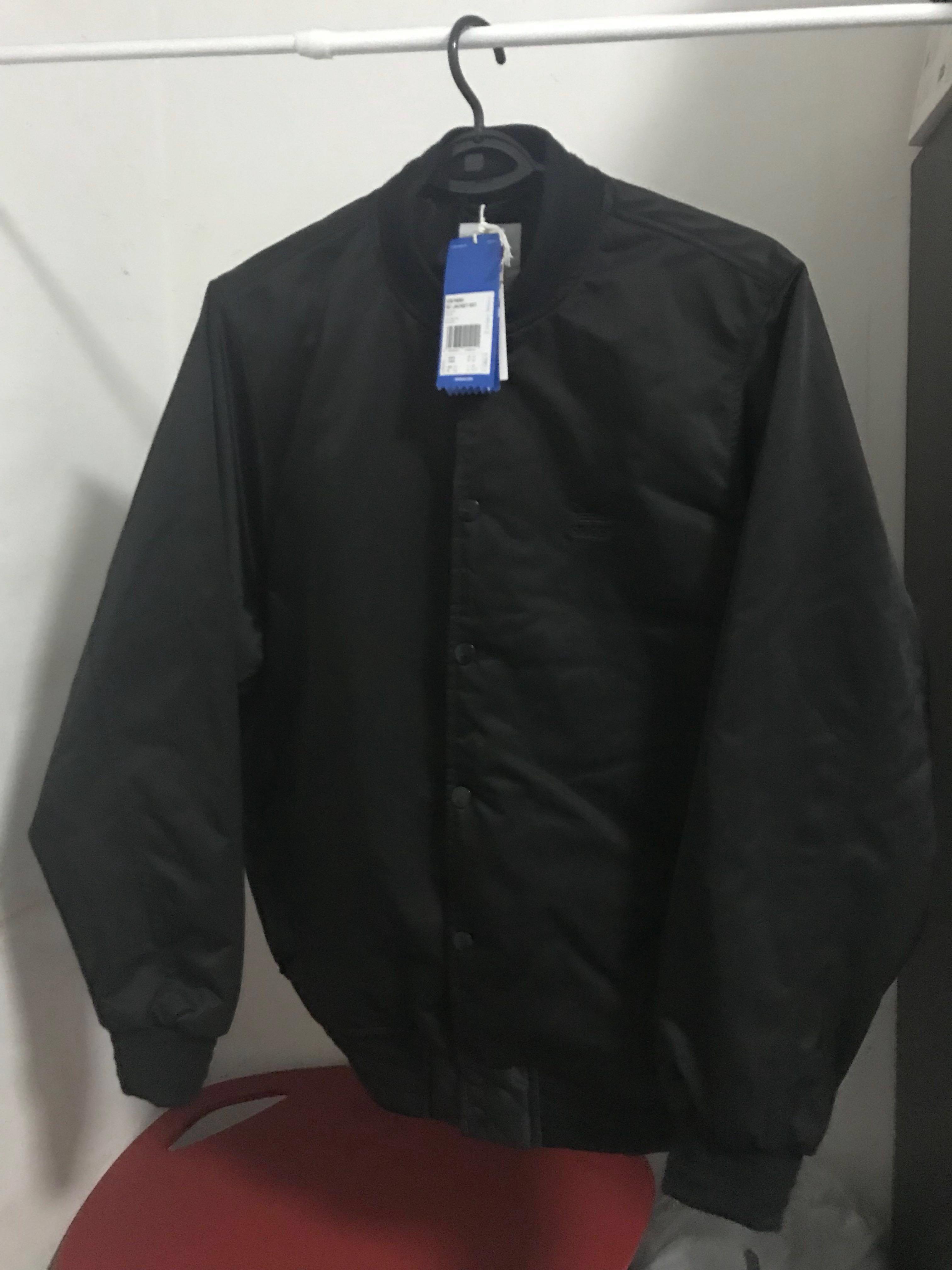 black bomber jacket adidas