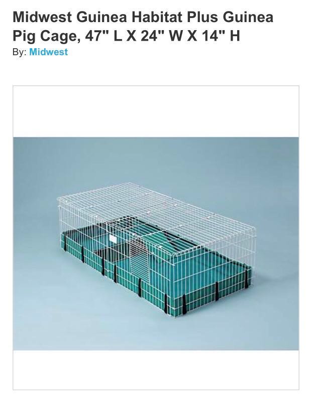 Midwest guinea pig cage plus clearance