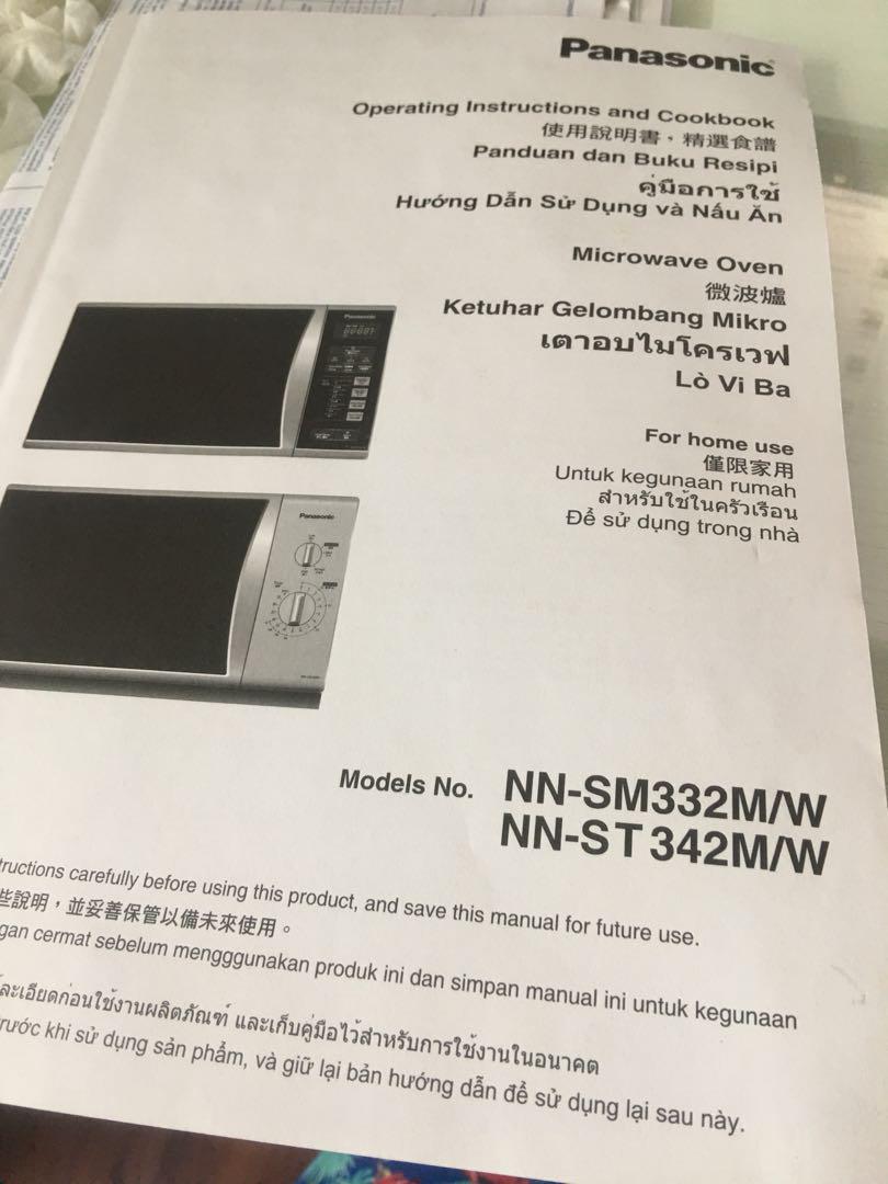 Panasonic Straight Microwave Oven Nn St342m Home Appliances Kitchenware On Carousell