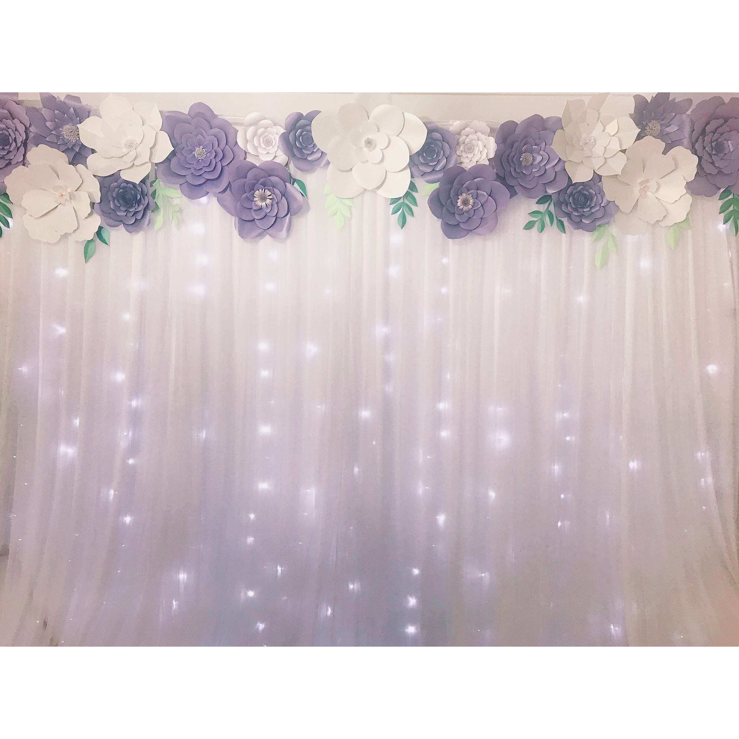 Paper Flowers Backdrop Design Craft Others On Carousell