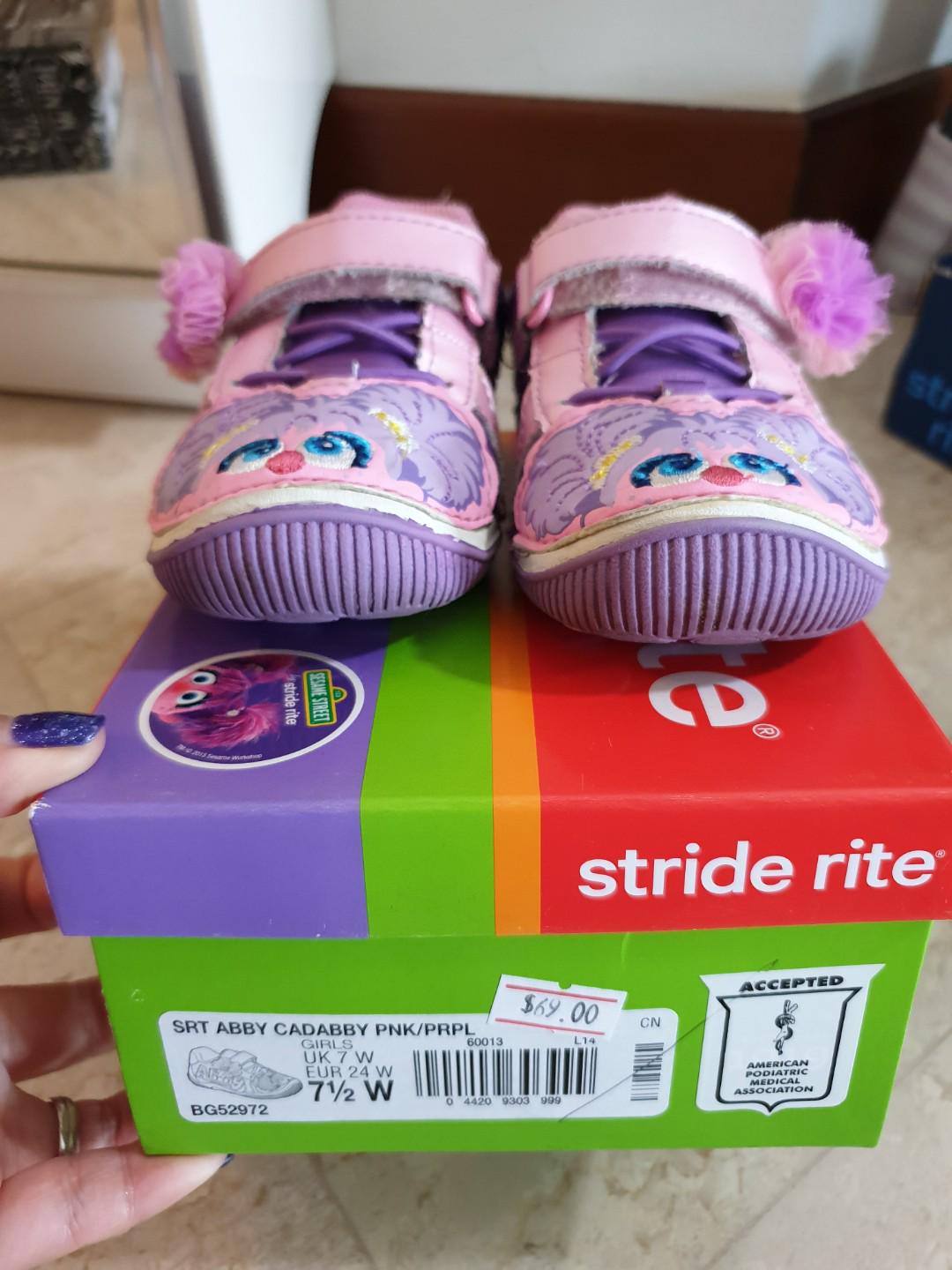 Preloved Authentic Stride Rite Sesame Street Abby Babies Kids Babies Kids Fashion on Carousell