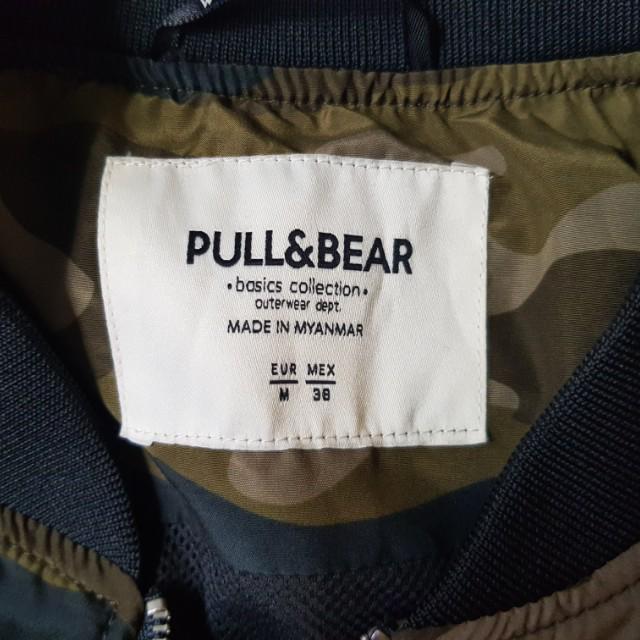 Pull Bear camo bomber jacket