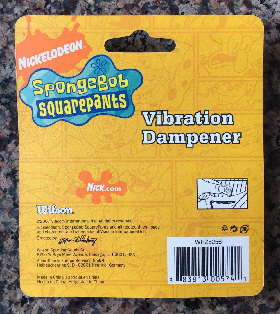 Spongebob Wilson Tennis Racquet Dampener Limited Edition, Sports