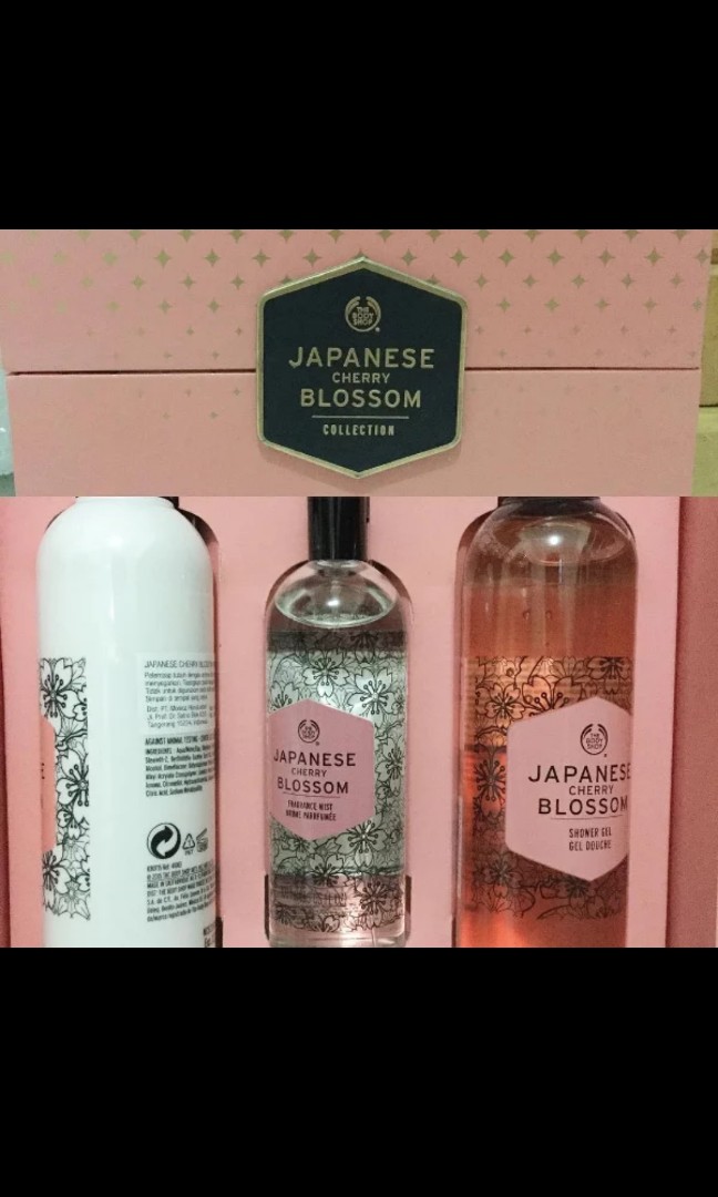 The Body Shop Japanese Cherry Blossom Gift Set, Fashion, Produk Kecantikan di