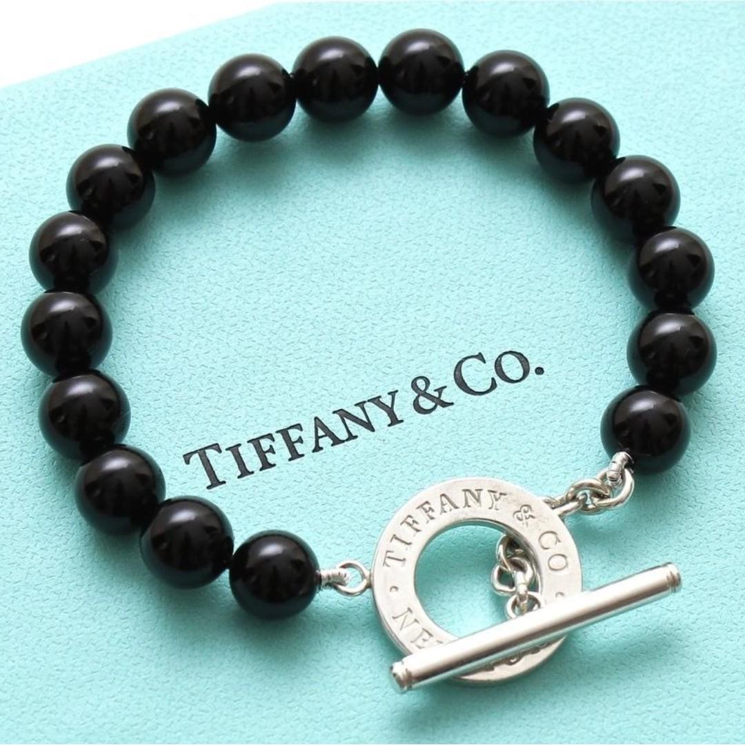 Tiffany and co cheap black onyx bracelet