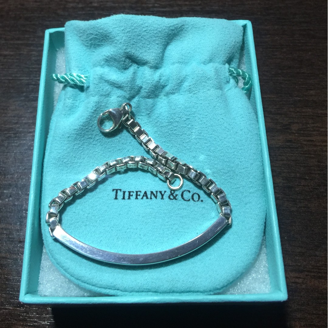 tiffany venetian link id bracelet