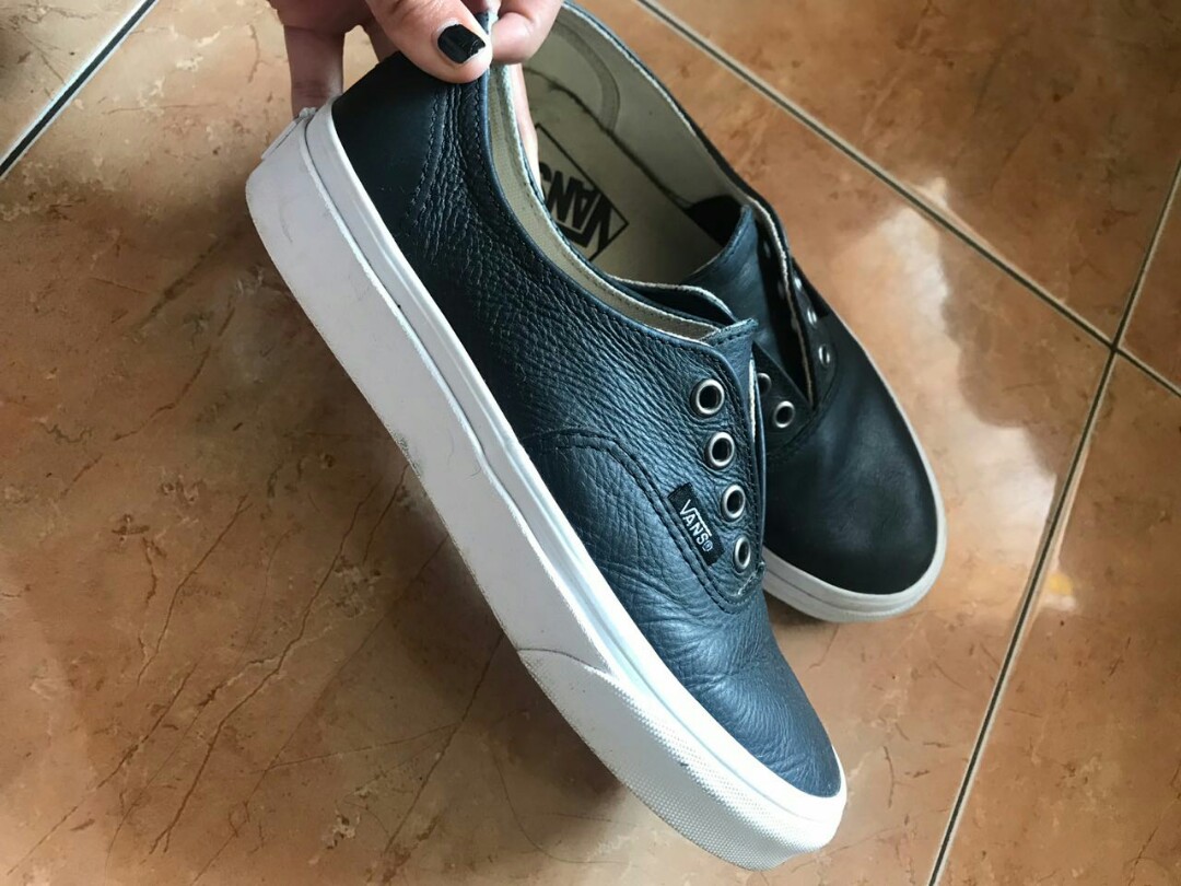 Vans authentic sales gore leather