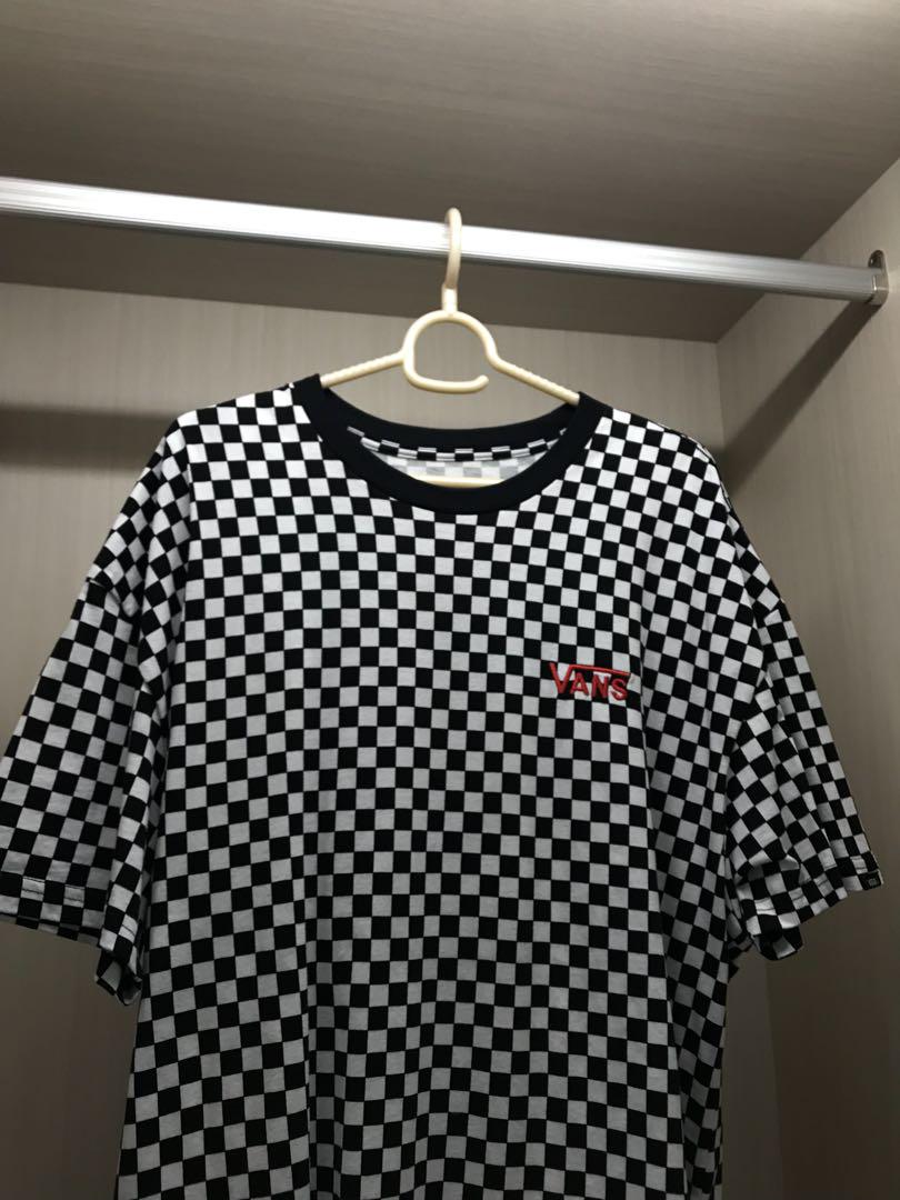 VANS oversized checkered t-shirt, Women 