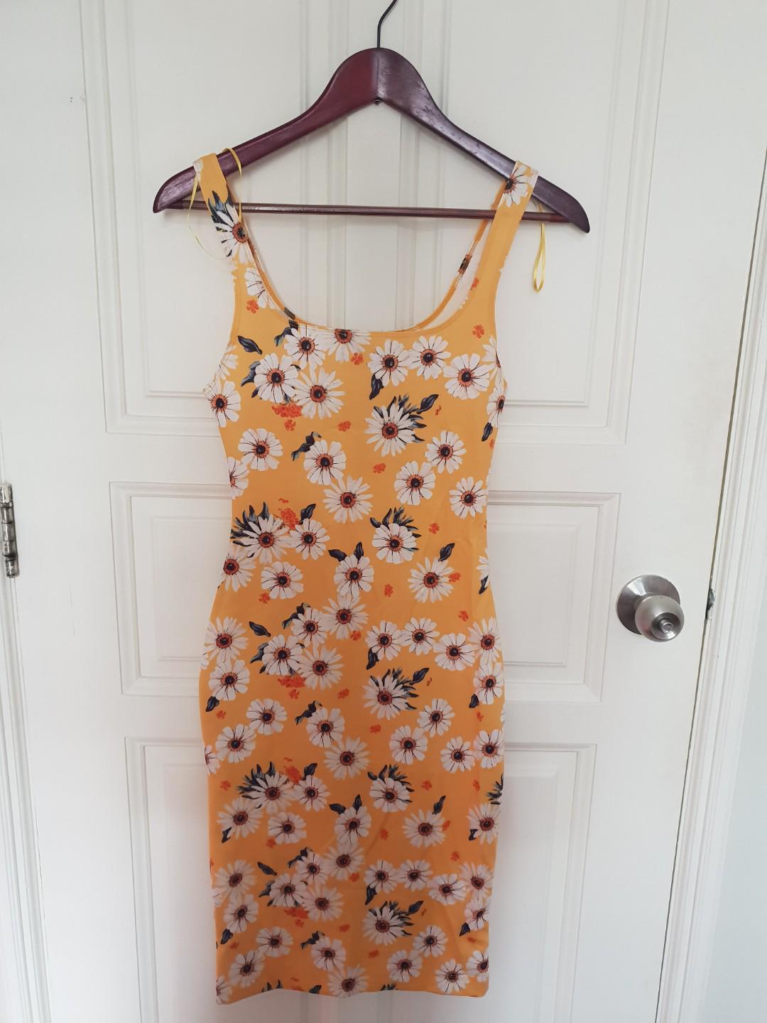 Zara Sunflower Tank Dress, Women's 