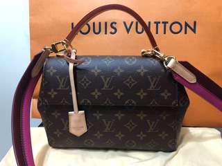 LV M42738 經典Monogram CLUNY BB雙色背帶手提/肩背包