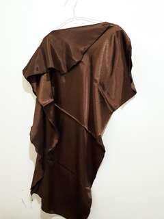 Dress Glitter coklat
