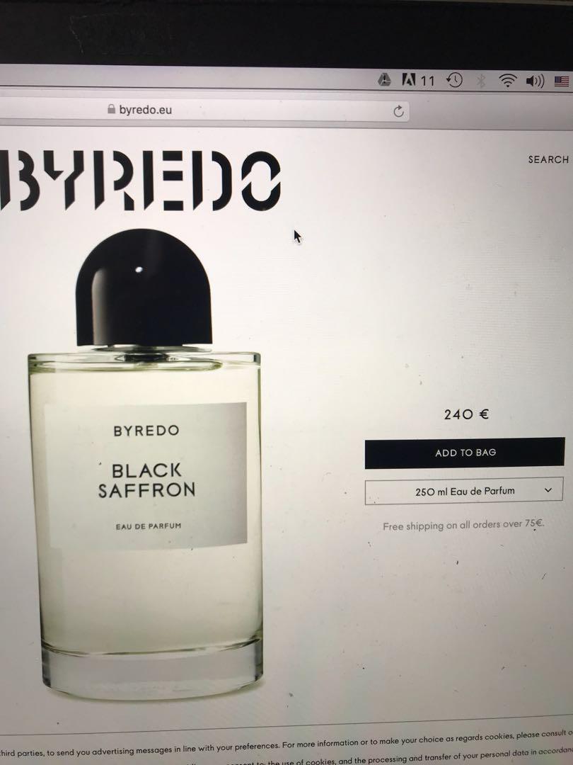 Byredo black saffron 250ml shop