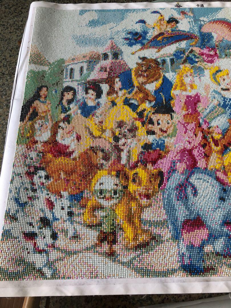 5d Diamond Painting Disney Completed W O Frame Design Craft