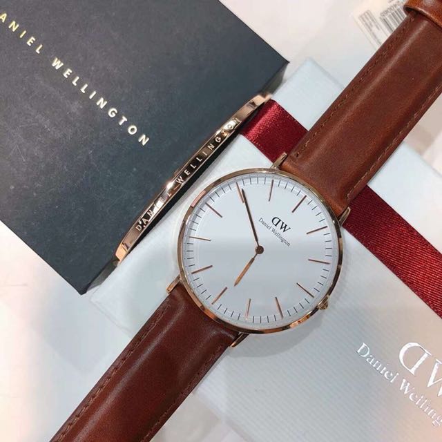 不正包退 ❤️❤️Daniel Wellington DW手錶 dw錶 Classic Black Dw皮帶  40/38/36/34/32/28/26mm 藍針 黑底 白底 ck mk lv