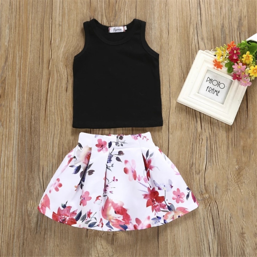 Adeleine Set Setelan Rok Anak Perempuan Lucu Dress Bayi Import Bayi Anak Baju Anak Perempuan Di Carousell