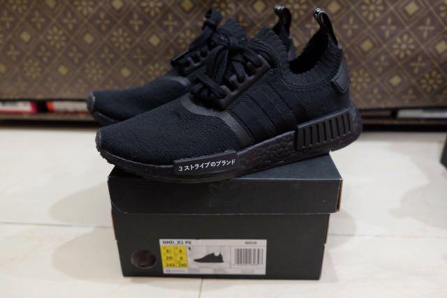 Adidas NMD R1 PK Triple Black 10000% authentic, Men's Fashion, Footwear, Sneakers on Carousell
