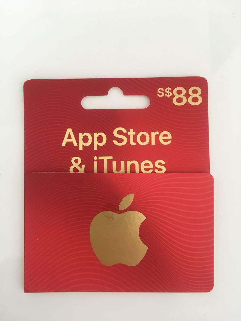 Appstore And Itunes Gift Card Worth 88 Shd Mobile Phones Gadgets Mobile Gadget Accessories Sim Cards On Carousell