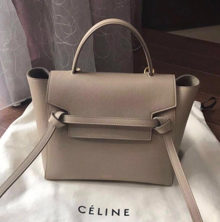 Celine micro belt bag in grey, Women's Fashion, Bags & Wallets, Cross-body  Bags on Carousell