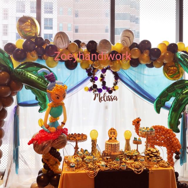 Balloon Decoration Egyptian Theme Princess Camel Design