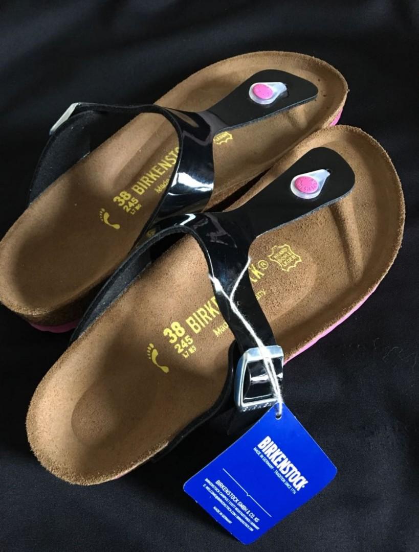 birkenstock gizeh pink patent