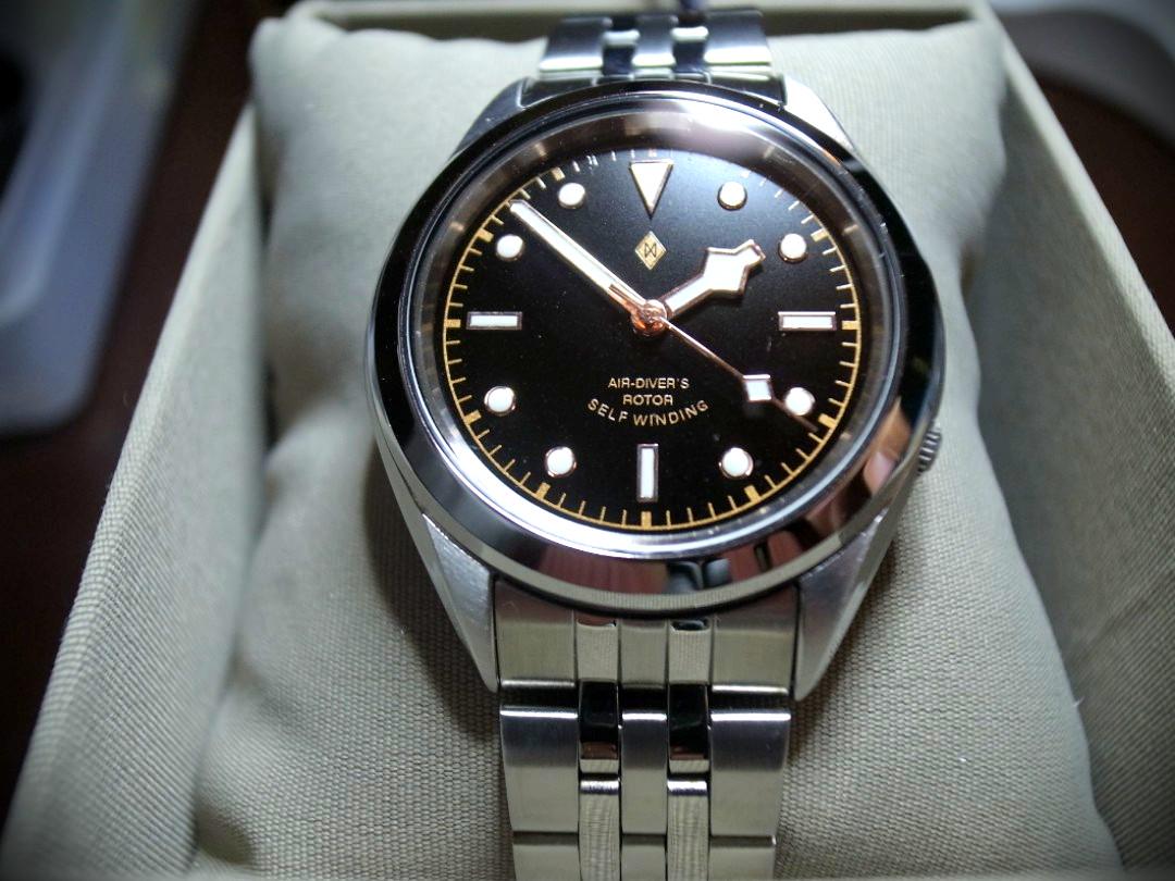 Black Bay 36 Seiko mod in Rose Gold (Base watch SNKL23), Luxury, Watches on  Carousell