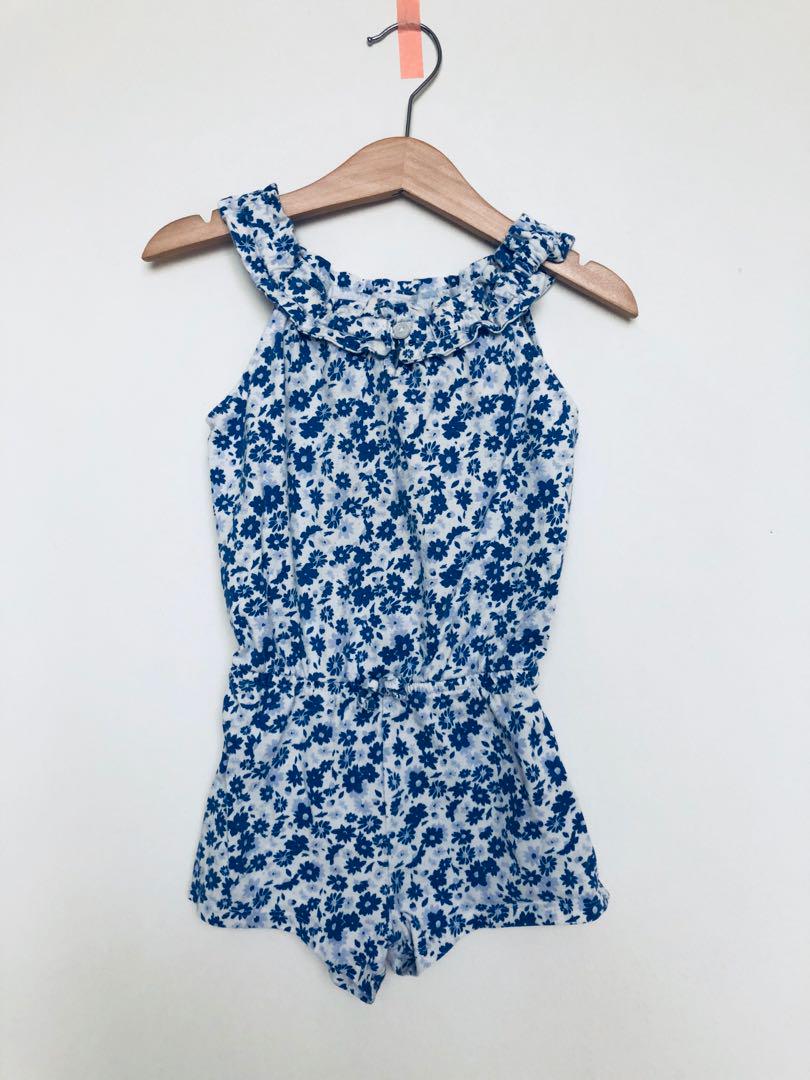 baby blue floral jumpsuit