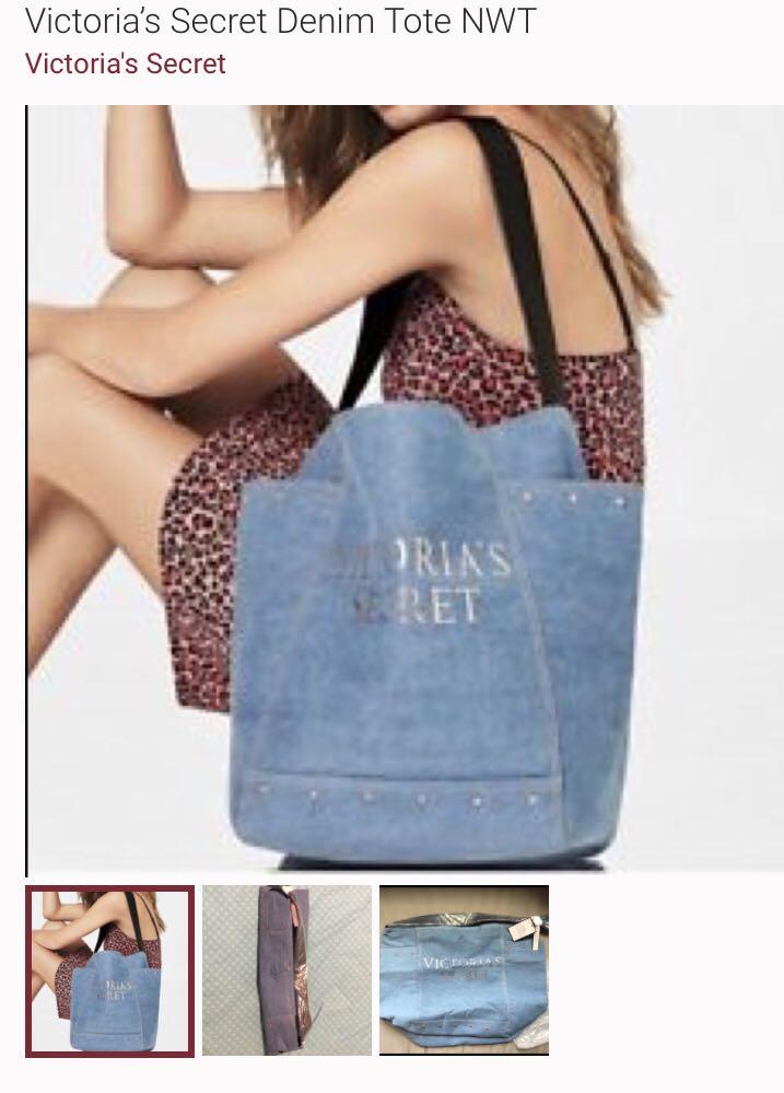 Victoria's secret denim tote new arrivals