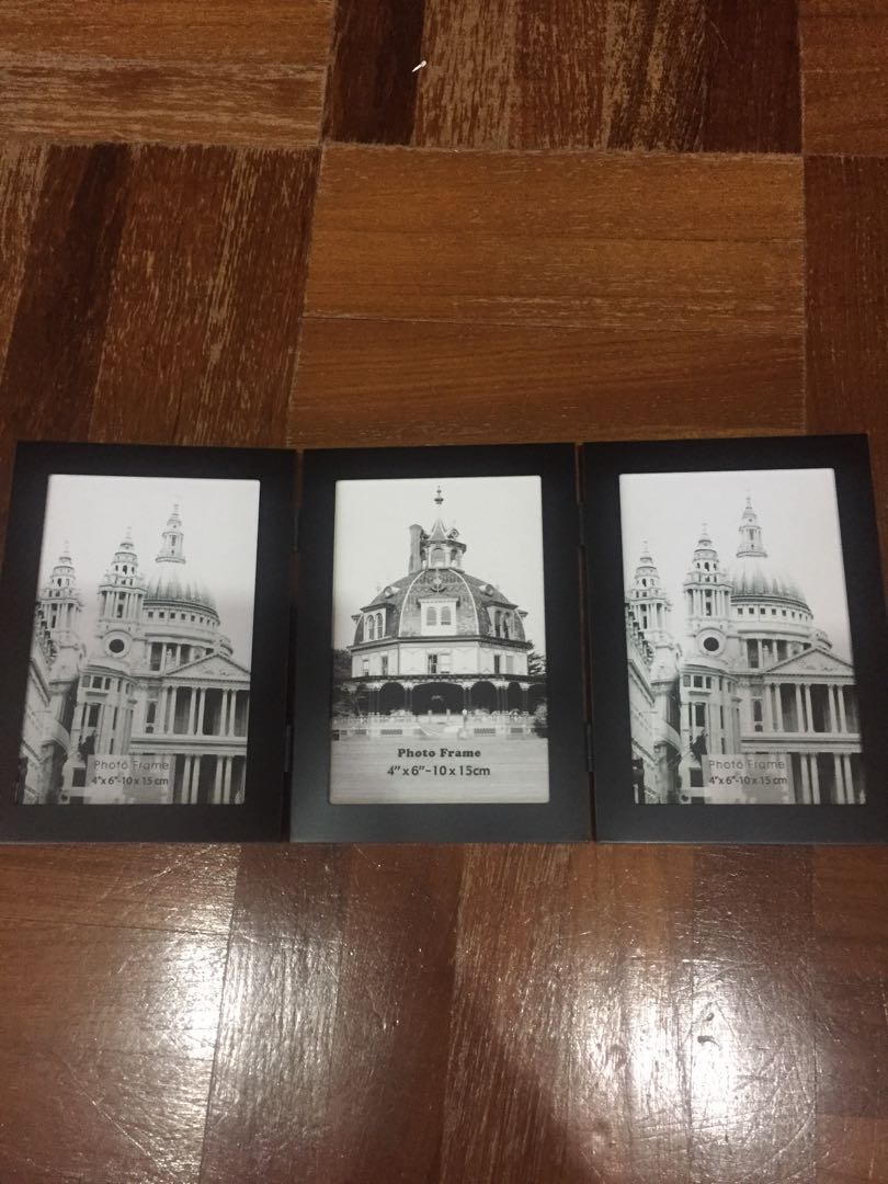 Brand New 3 Fold Black Photo Frame Everything Else On Carou Photo