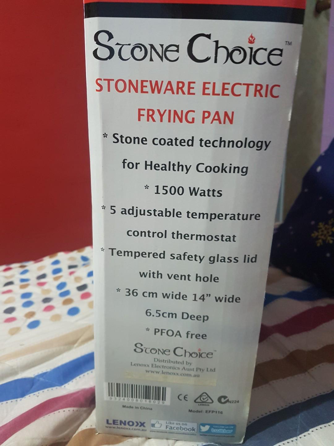 Stone Electric Fry Pan  Lenoxx Electronics Australia