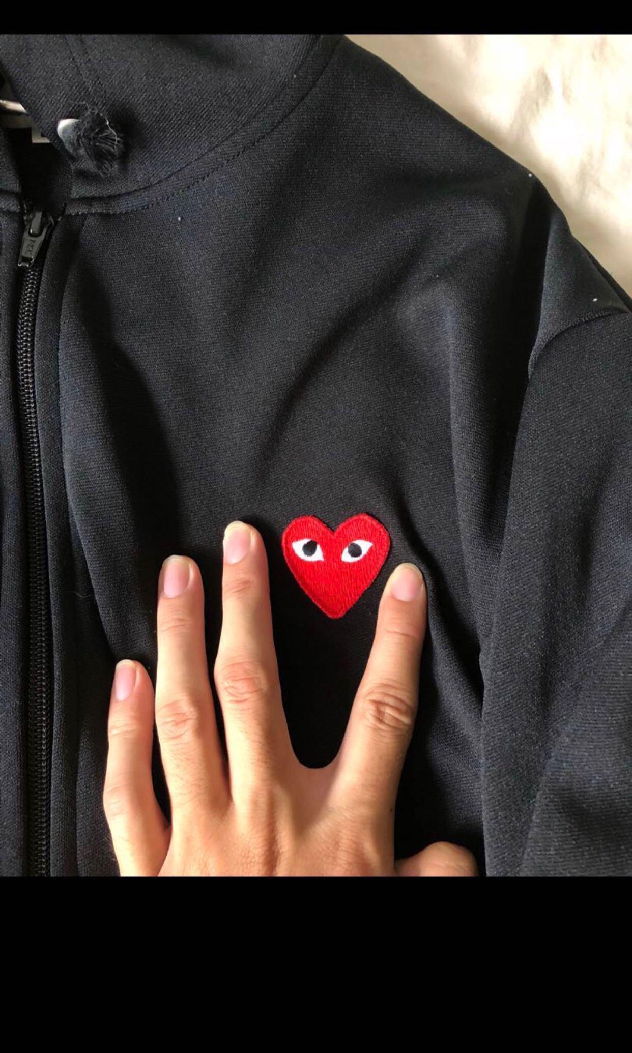 Cdg black zip up clearance