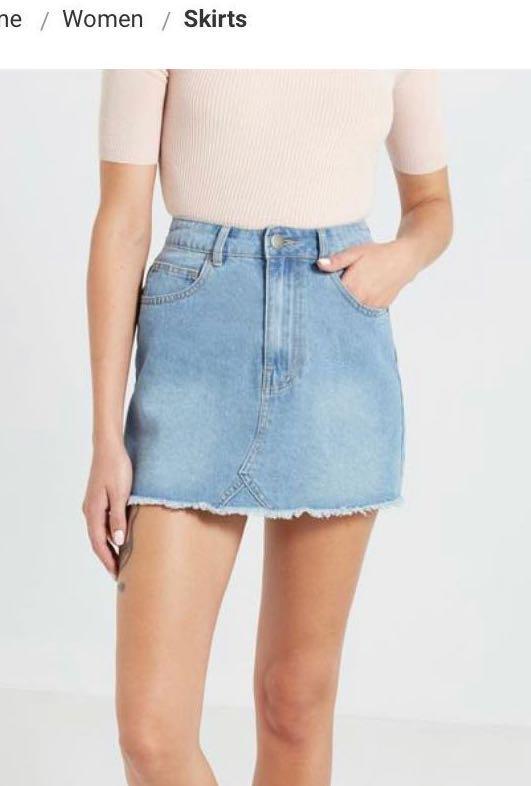 cotton on classic denim skirt