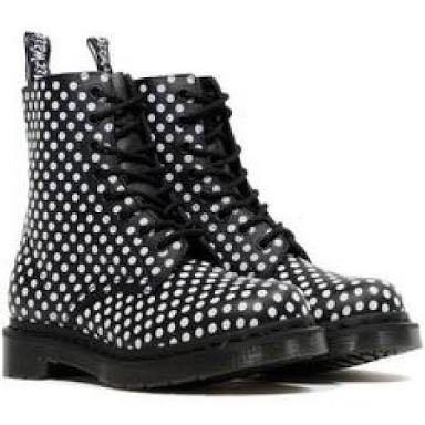 polka dot doc martens