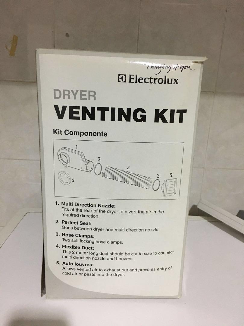 Electrolux Dryer Venting Kit, TV & Home Appliances, Washing Machines and Dryers on Carousell