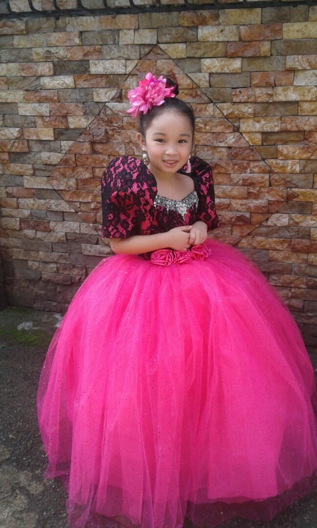 Filipiniana gown clearance for kids