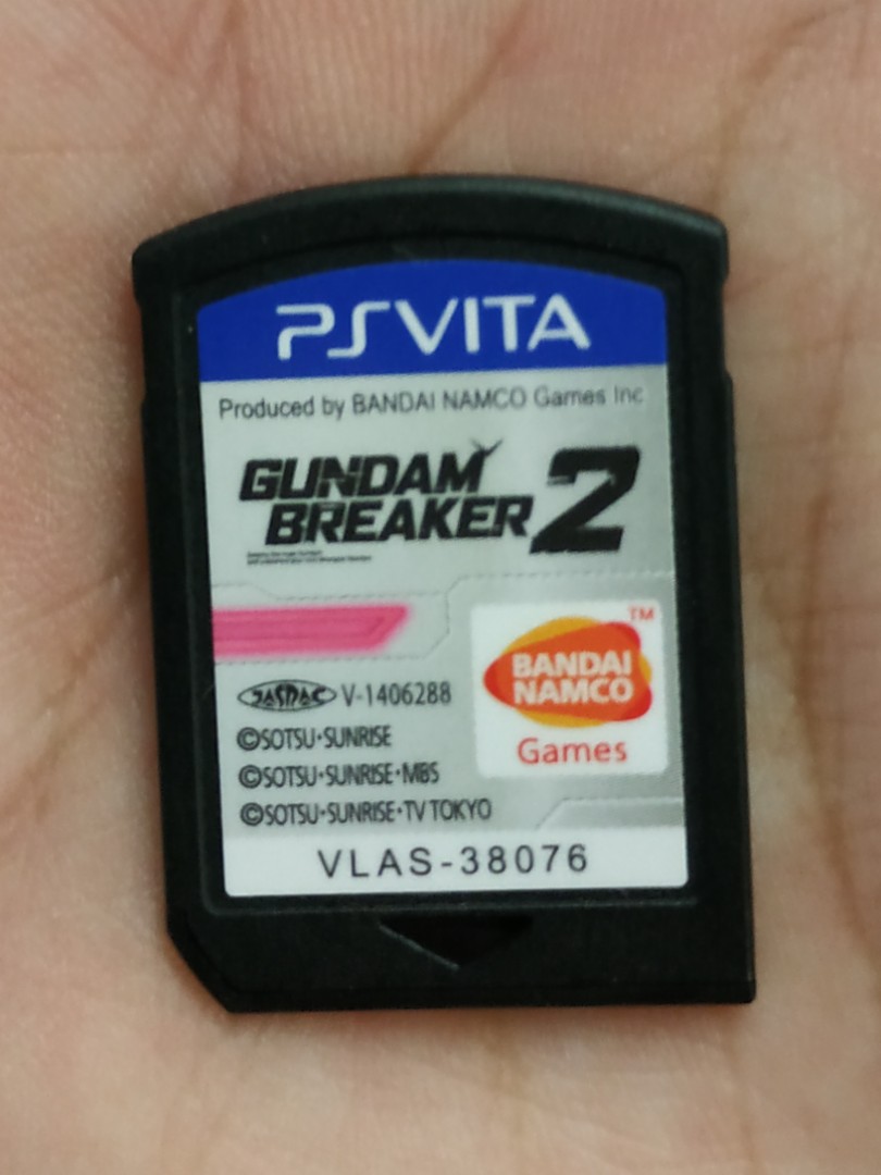 Gundam Breaker 2 Chinese Ps Vita Game cartridge no box, Video Gaming