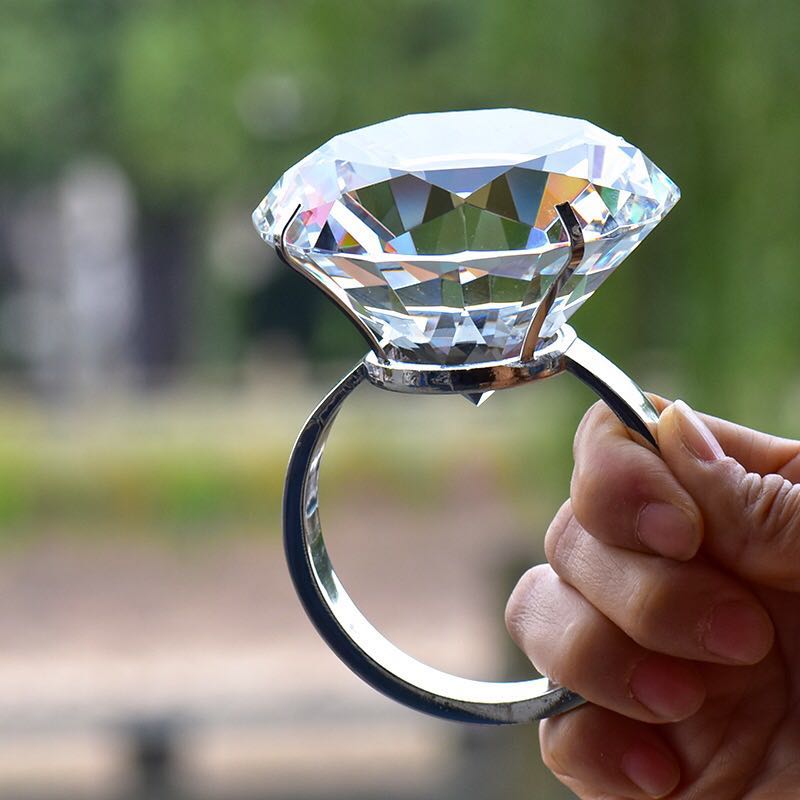 Huge Diamond Proposal Ring Everything Else on Carousell