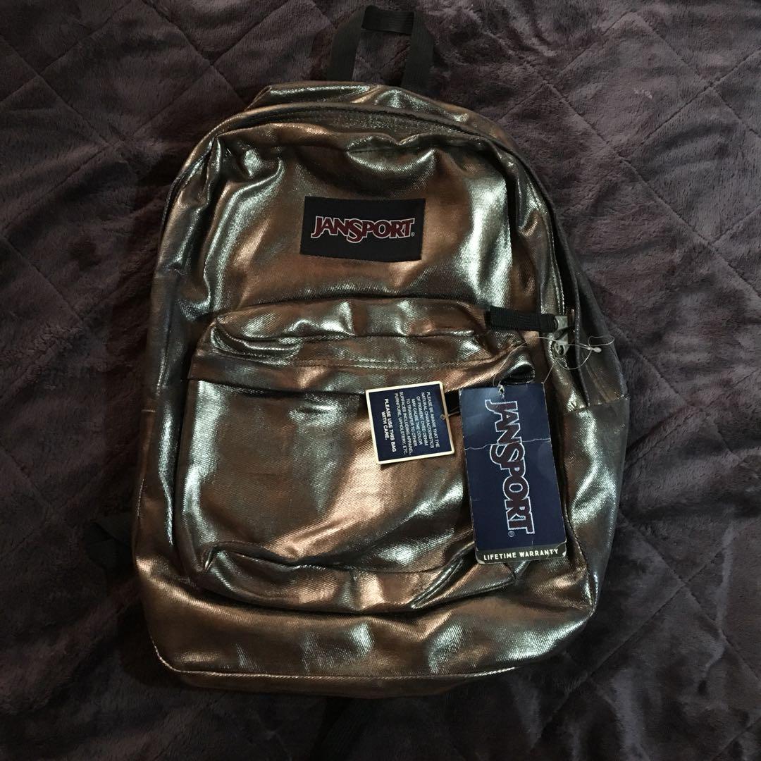 Jansport Backpack Metallic Women s Fashion Bags Wallets