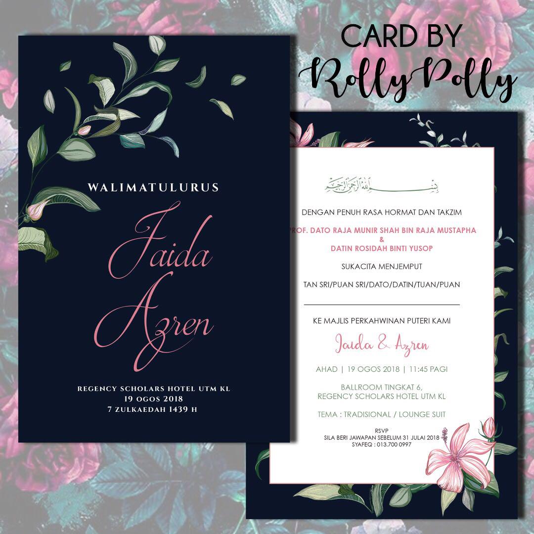 Kad Kahwin Design Craft Artwork On Carousell