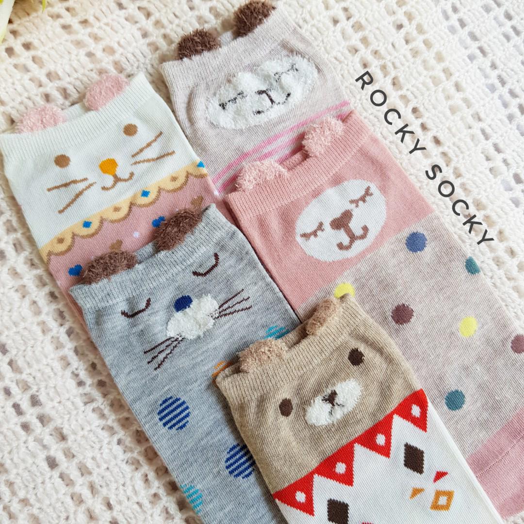 Kaos Kaki Motif Hewan Lucu Women S Fashion Women S Accessories