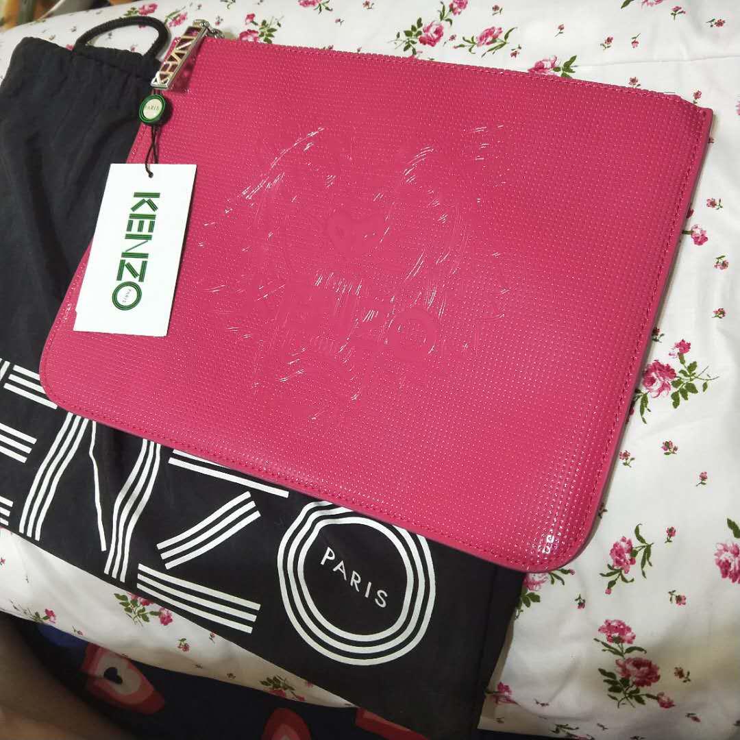 kenzo pink clutch