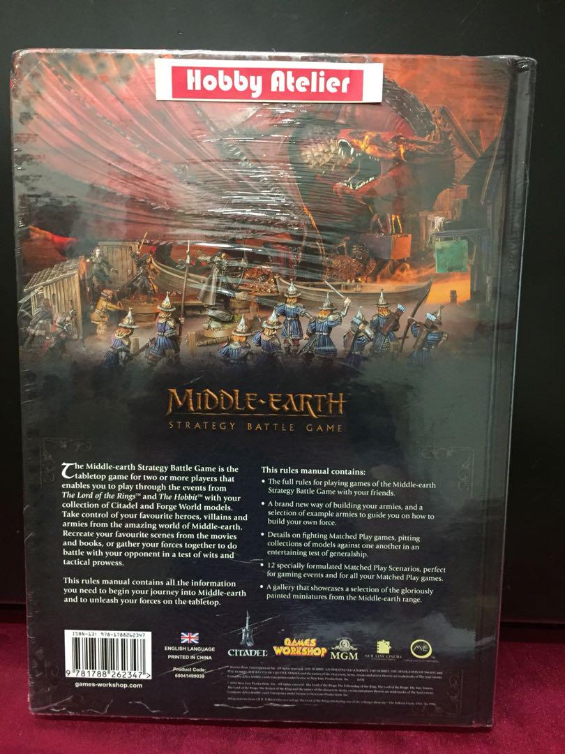 (Special Offer) Middle Earth Strategy Battle Game Rules Manual Book