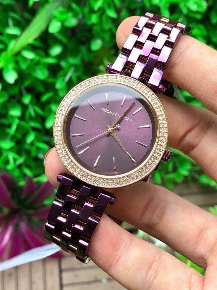 Plum Purple Mk Watch Michael Kors Outlet Plum Watch