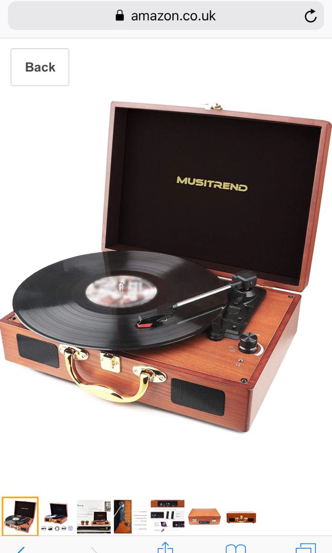 MUSITREND Turntable Portable Suitcase 