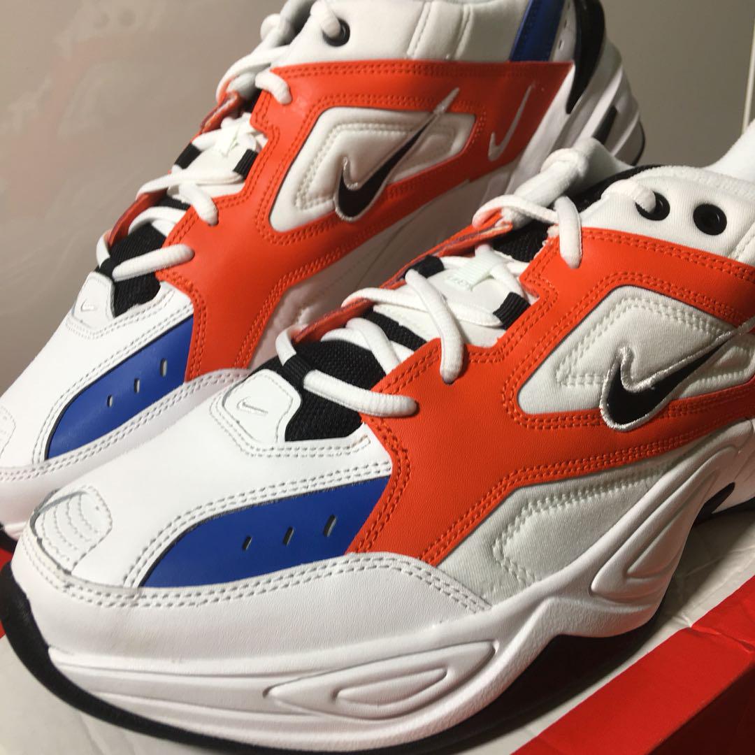Nike tekno blue orange clearance