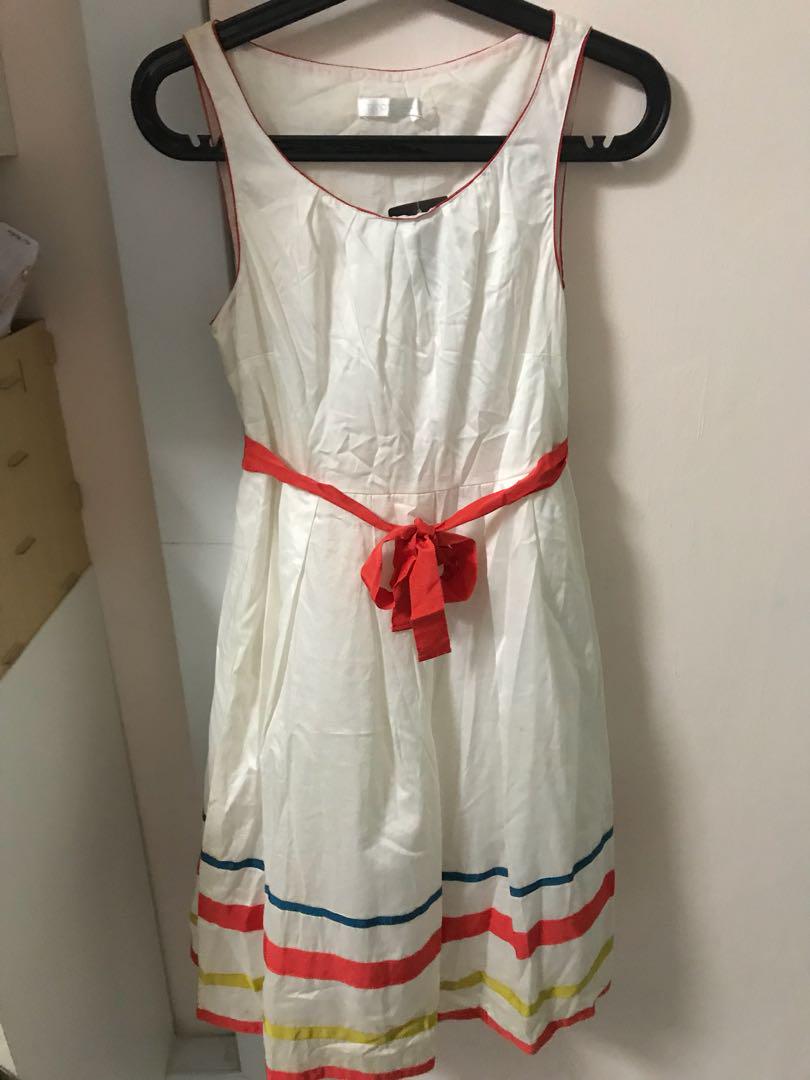 promod white dress