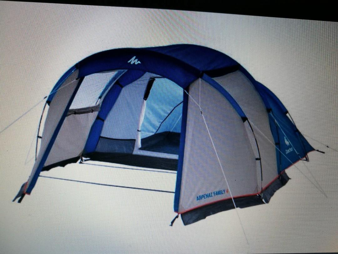 Quechua Arpenaz 4 Family camping tent, Sports Equipment, Hiking ...