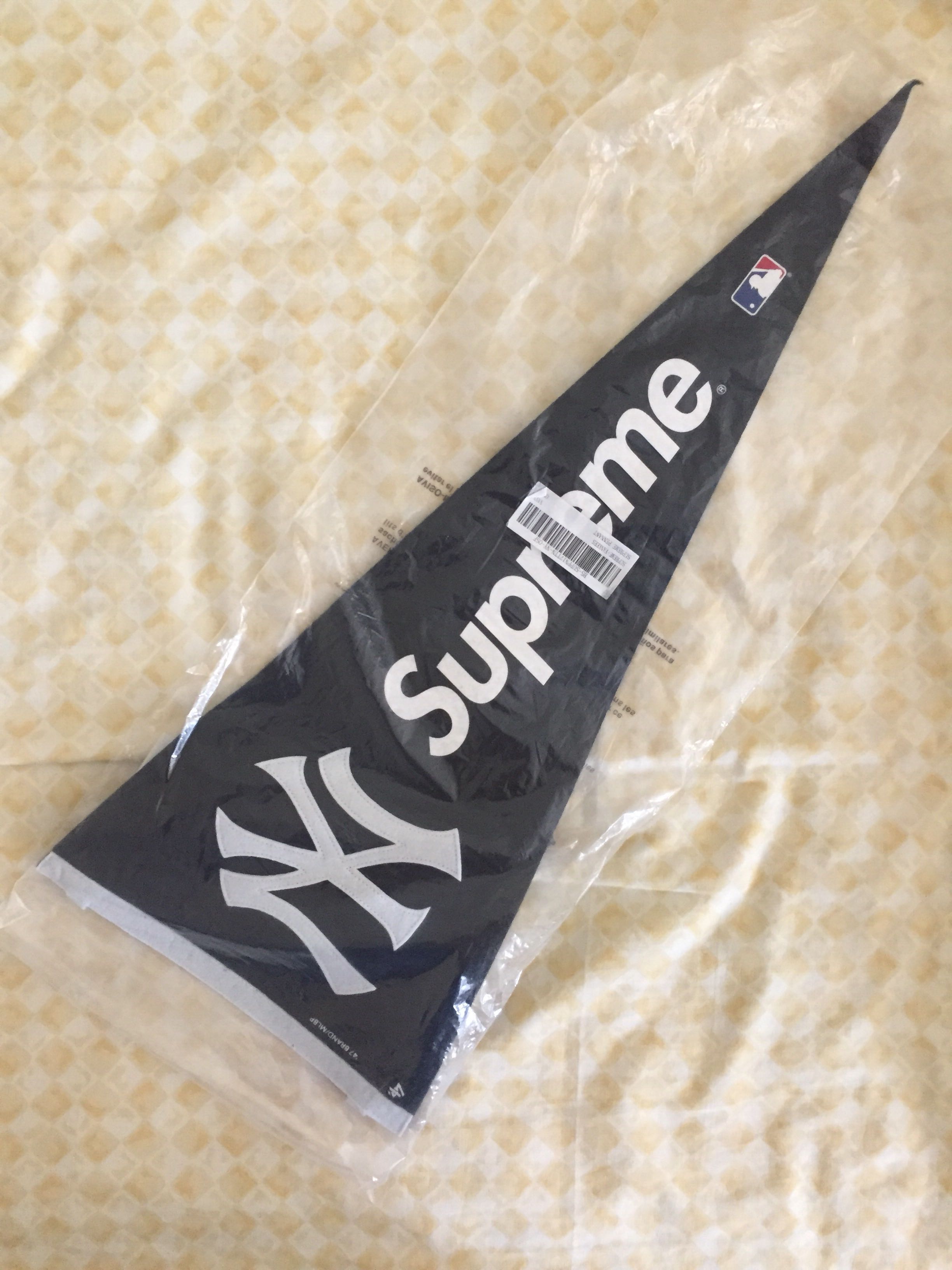 Supreme NY Yankees Pennant, Men's Fashion, Watches & Accessories