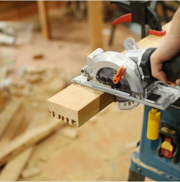 Tacklife Compact Circular Saw 4 1 2 Inch With 3x24t Blades 5 8a