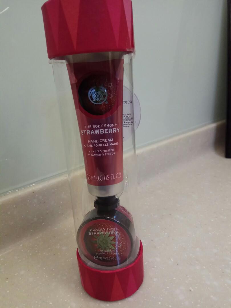 The Body Shop Hand Cream Lip Balm Gift Set Health Beauty Bath Body On Carousell